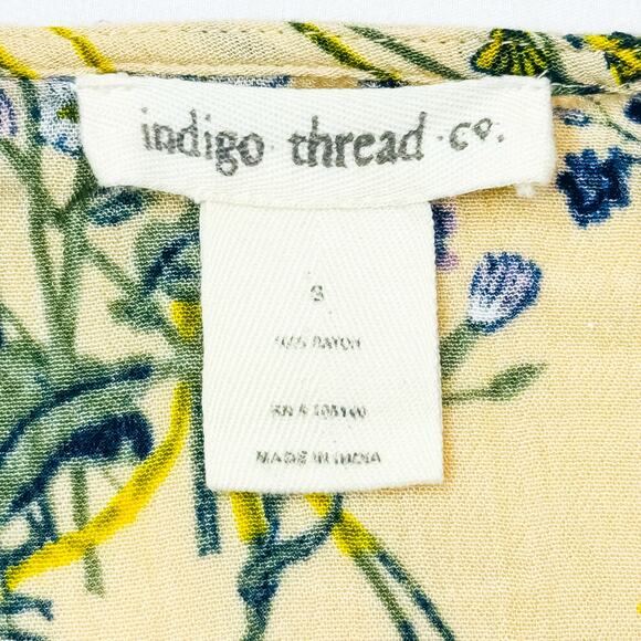 Indigo Thread Co. Floral High-Low Dress Cover - Size S - Picture 6 of 7